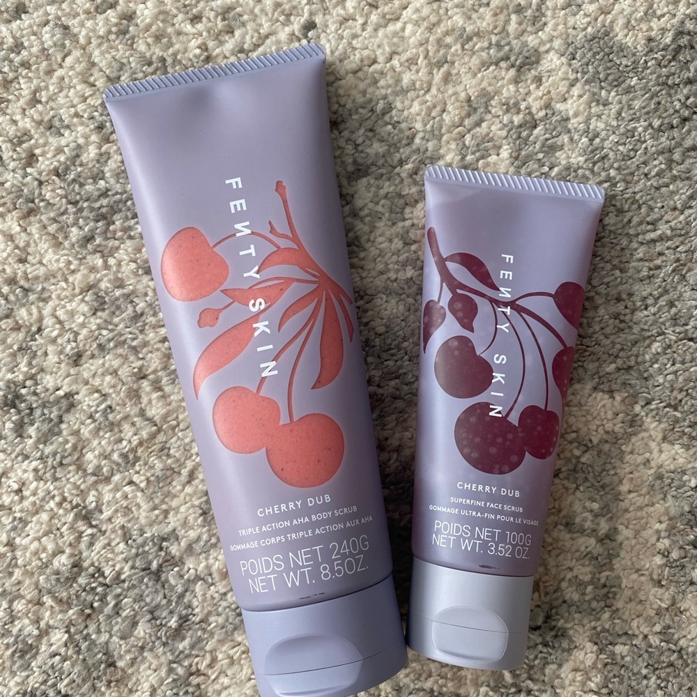 FENTY BEAUTY CHERRY DUB BUNDLE BODY SCRUB & FACE SCRUB